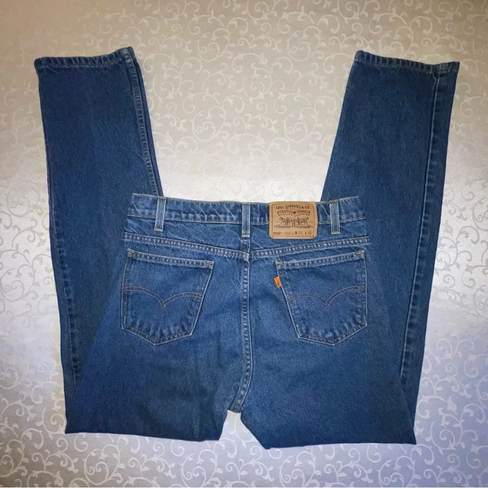 Levi 505 Regular Fit Classic Straight Leg Denim Jeans